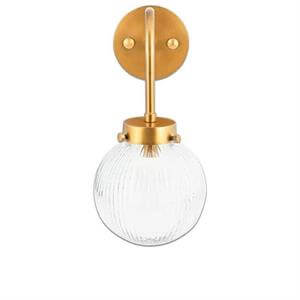 Nkuku Konnie Bathroom Wall Lamp Globe Clear